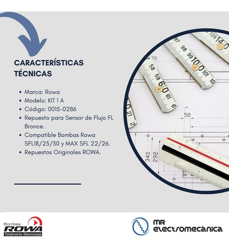 Imagen 6 de 10 de Kit Rowa 1a Sensor Flujo Diafragma Sfl Y Max Sfl 0015-0286