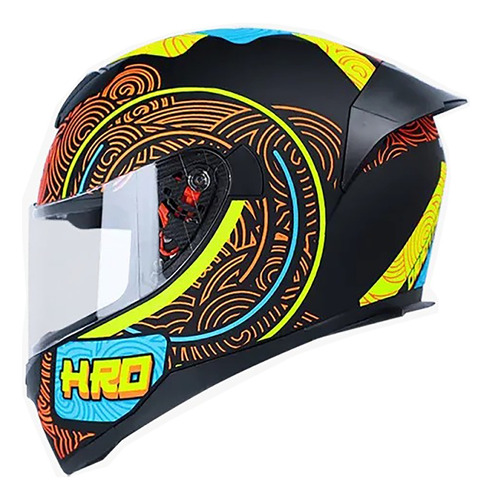 Casco Integral Hro 511 Oriental Mate Visor Transparente