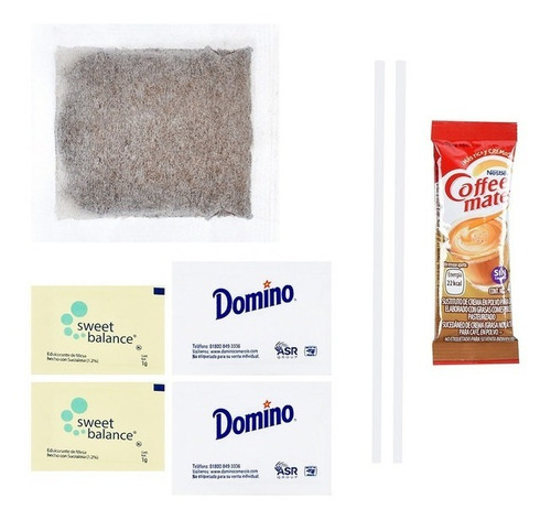 Kit Hotelero De Café Cja 100 Pzas Mix Regular Y Descafeinado