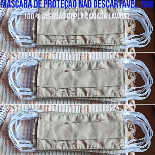 Máscara De Proteção Não Descartável 1un. - 100% Algodão