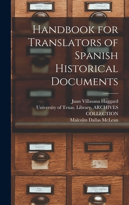 Libro Handbook For Translators Of Spanish Historical Docu...