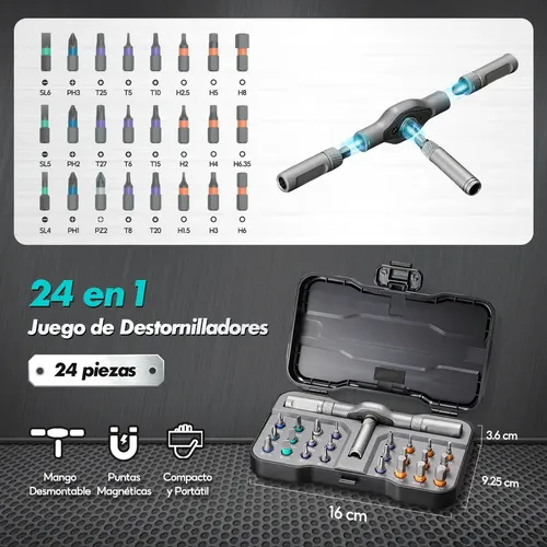 Conjunto De Chaves De Fenda Magnéticas Zx Ratchet | MercadoLivre