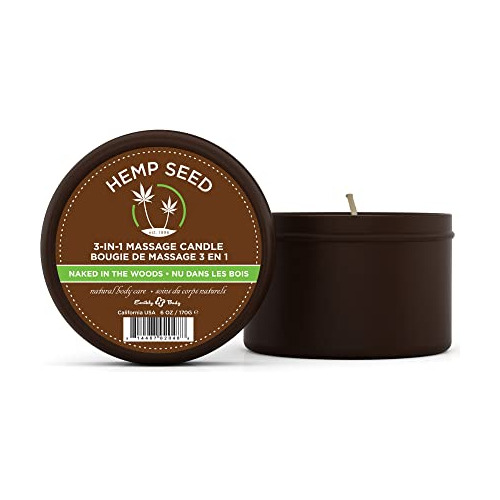 Vela De Masaje 3 En 1, Aroma A Naked In The Woods, 6 Oz.