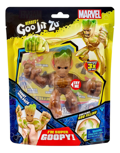Heroes Of Goo Jit Zu Licencia Marvel Hero Pack - Groot