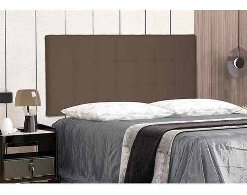 Painel Verona Cama Box Casal 140cm Suede - Ssx Multicoisas Cor Caramelo