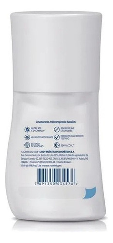 Desodorant Roll-on 48h Monange Hipoalérgico Sem Perfume 60ml Fragrância Sensível