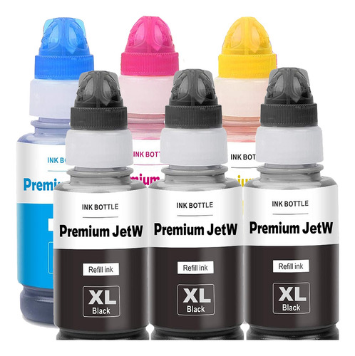 6x Tinta Para Epson L220 L355 L365 L375 L380 L395 L396 L800