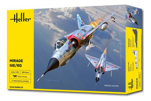 Avião Mirage Iii E / Rd Kit Heller 1/48 Molde Kinetic