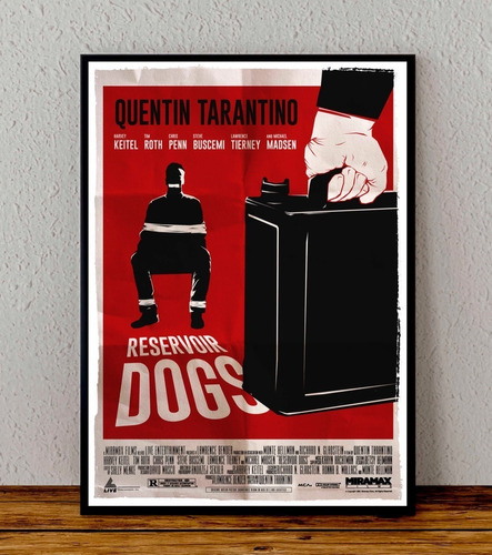 Cuadro 33x48 Poster Enmarcado Perros De La Calle Tarantino