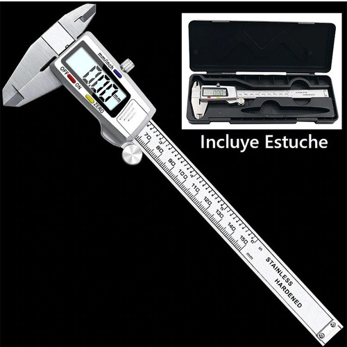 Caliper Pie Rey Digital Vernier Medidor Calibrador Metal