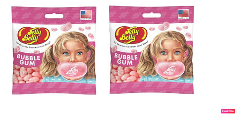 Jelly Belly 2 Pack Sabor Goma De Mascar Bubble Gum 99 G