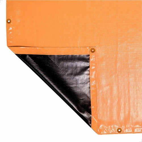 Lona Antichamas Pvc 400 Cargolight Laranja/preto 9,5x5,5