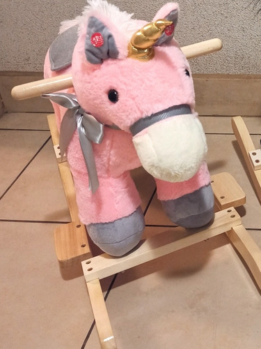 Caballito Unicornios Rosado Balancin