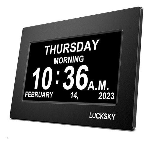 Lucksky 10 Pulgadas De Pantalla Grande Calendario Digital Re
