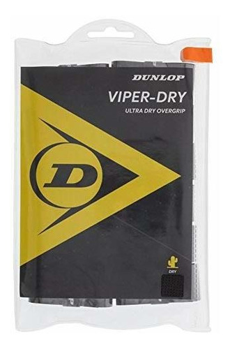 Dunlop Sports Viperdry Overgrip 12 Grip Pack (negro)