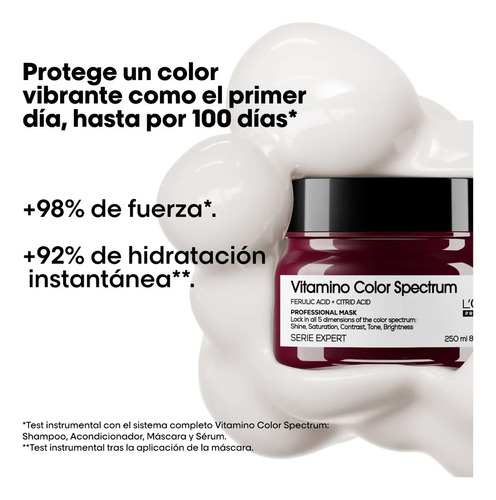 Máscara Cuidado Del Color Vitamino Color Spectrum 250ml