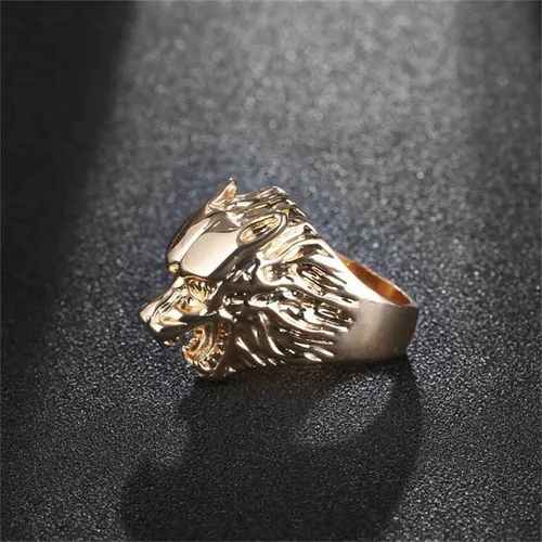 Anillo nico De Aleaci n Con Cabeza De Lobo. Cuotas sin inter s