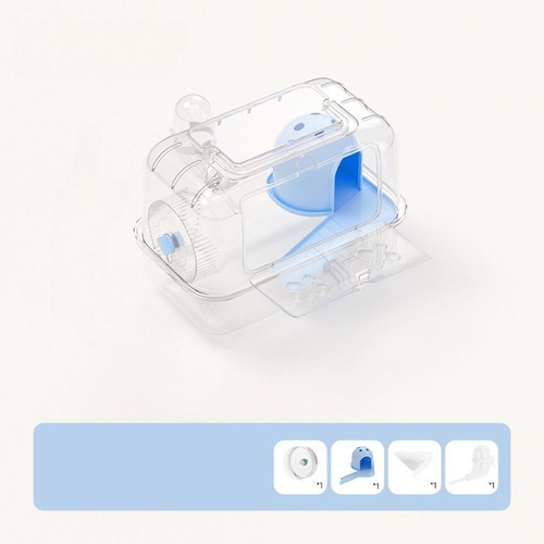 Hábitat De Jaula De Hámster, Ejercicio Azul Transparente