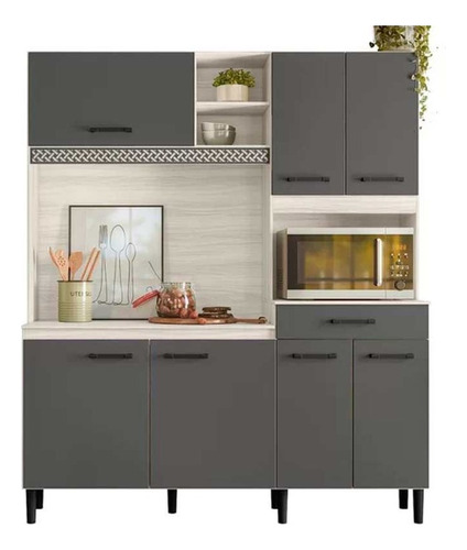 Mueble Cocina Bajo Mesada Aereos Kit Completo Yara