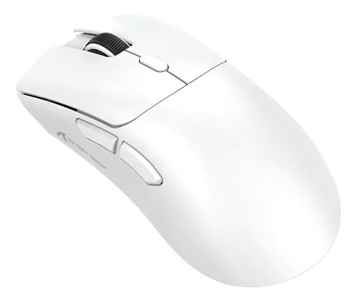 Mouse Gamer Attack Shark R1 18000 Dpi Sem Fio Usb Bluetooth Branc...