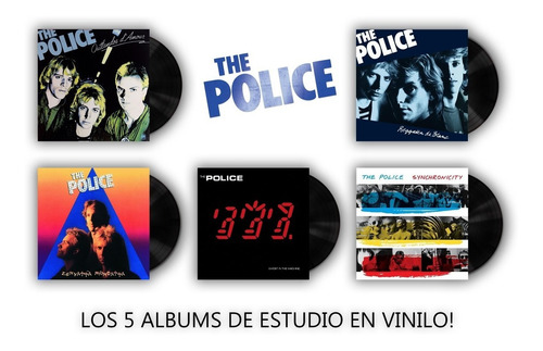 The Police - Los 5 Discos De Estudio En Vinilo 180g Sellados