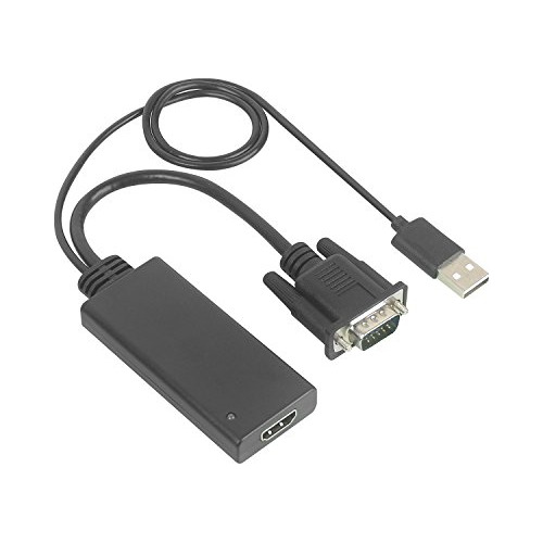 Vsile Vga To Hdmi Convertidor De Adaptador Con Soporte De Au