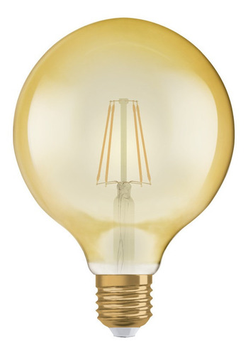 Imagen 1 de 1 de Lámpara Led  Osram Globe Ambar 7.5w=55w Dimerizable Por E631 Color De La Luz Cálido