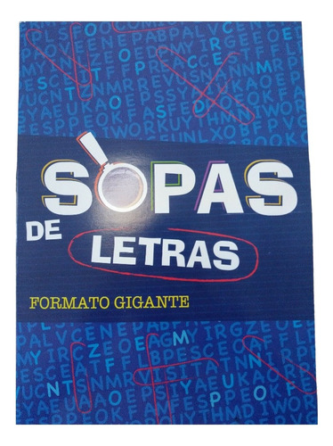 Imagen 1 de 1 de Libro Sopa De Letras Formato Gigante En Español
