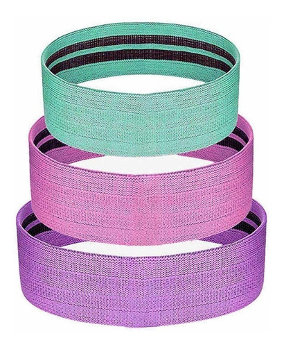 Bandas Elasticas Ejercicio Resistencia 3 Pcs Con Bolso D