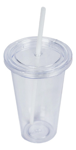 Vaso Grande Transparente Con Tapa Sorbete Plastico Starbucks