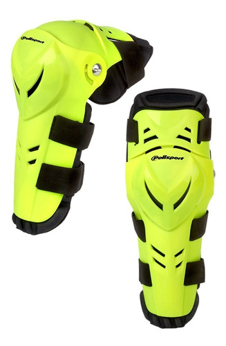 Imagen 3 de 5 de Rodilleras Cross Enduro Polisport Adulto Evil Fluor