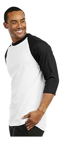 Polera De Béisbol De Manga Raglán Informal Para Hombre (l,