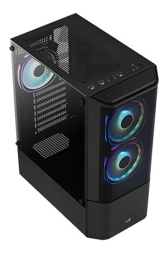 Imagen 2 de 9 de Gabinete Gamer Aerocool Quantum G V.3 Black Media Torre