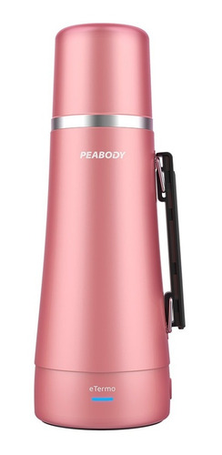 Imagen 2 de 10 de Termo Electrico Peabody E-termo 1lts Mate Rosa Metalico Pc