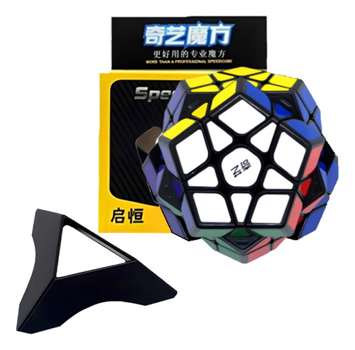 Cubo Rubik 3x3 Qiyi Fondo Negro Speed Cube