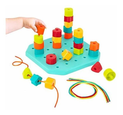 Battat - Tablero De Clavijas Para Niños Pequeños - Juego De 