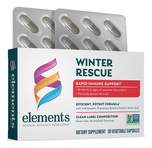 Elements Winter Rescue, 30 Capsulas (suministro Para 7 Dias)