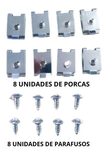 Kit 16 Peças Porca Rápida + Parafuso Universal