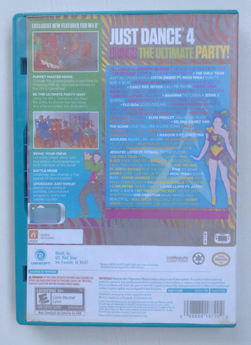 Just Dance 4 Para Nintendo Wii U (detalle Portada)