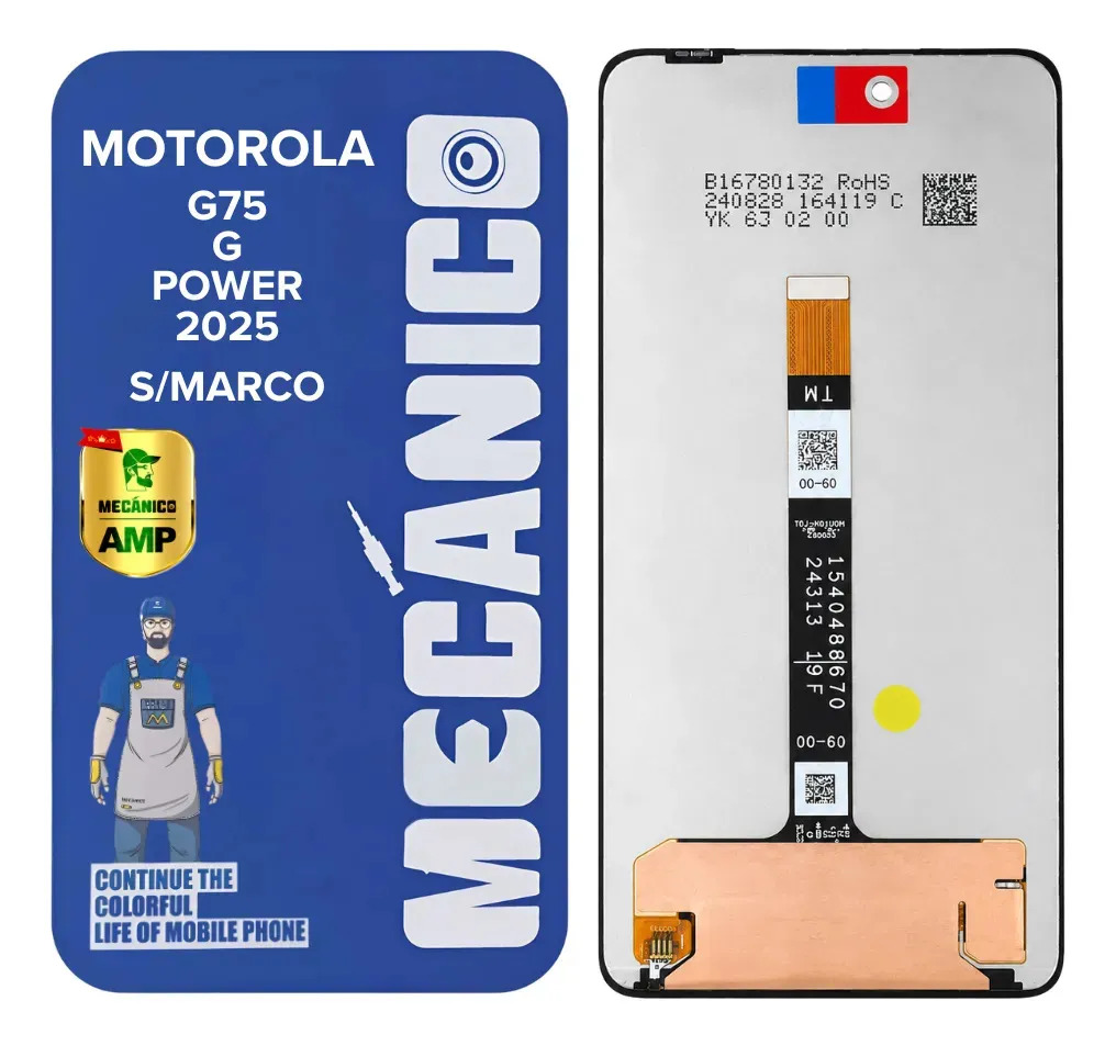 Modulo Compatible Motorola Moto G75 G Power 2025 Sin Marco Incell Mecanico Pantalla Display Tactil Repuesto Reparacion Celular Recambio Reemplazo Servicio Tecnico Instalacion Cambio