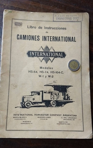 Catalogo Instrucciones International Hs104c W1 W2 Hs54 Hs74