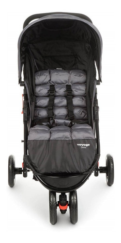 Imagem 5 de 10 de Carrinho De Bebe Travel System Delta - Cinza Grid - Voyage