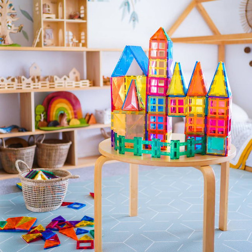 Magnific Bloques Magneticos Con 2 Carros X22 Piezas Tiles Educativos Entretener Habilidad Didacticos Primera Infancia Infantiles Motrocidad Fina Concentracion Saludables Ideal Pasa Tiempos Dias LLuvia