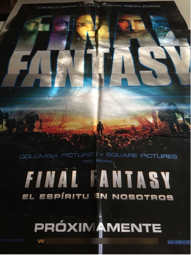 Poster  Final Fantasy: The Spirits Within   Año 2001