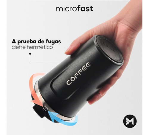 Imagen 4 de 9 de Vaso Térmico Para Café De Acero Inoxidable 510 Ml Premium