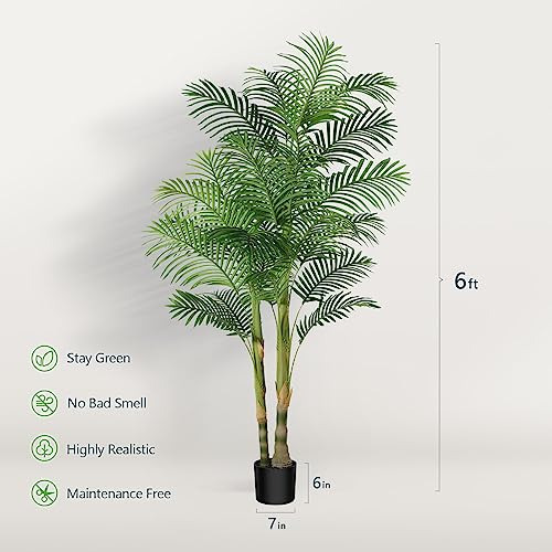 Palmera De Caña De Oro Artificial - 1.82 M