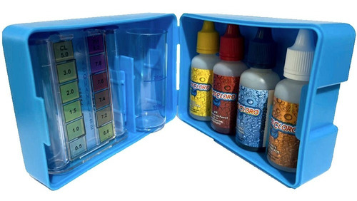 Kit 3 Em 1 Teste Medidor De Água + 1 Litro De Menos Cloro
