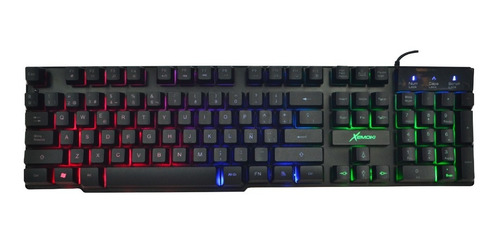 Imagen 2 de 5 de Teclado Gamer Xemoki Usb Retroiluminado Led Gaming Pc Xk-g7