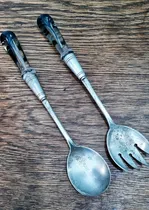 Comprar Par De Piezas De Servir En Metal Plateado Wmf Alemanas. M