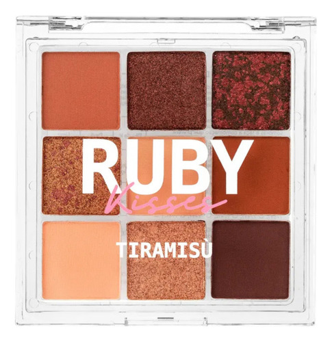 Paleta De Sombras Sweets Collection - Ruby Kisses 9 Cores Cor Tiramisú